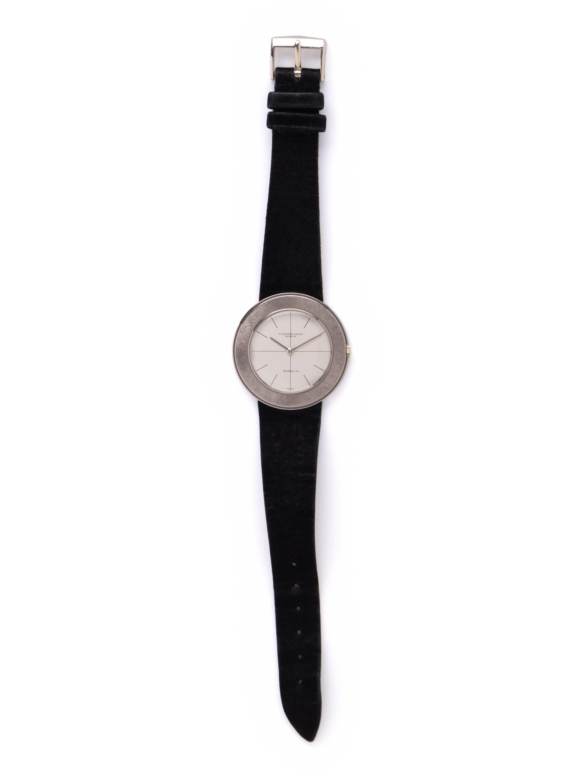 AUDEMARS PIGUET, GÜBELIN, REF. 5093 18K WHITE GOLD 'ULTRA-THIN' WRISTWATCH