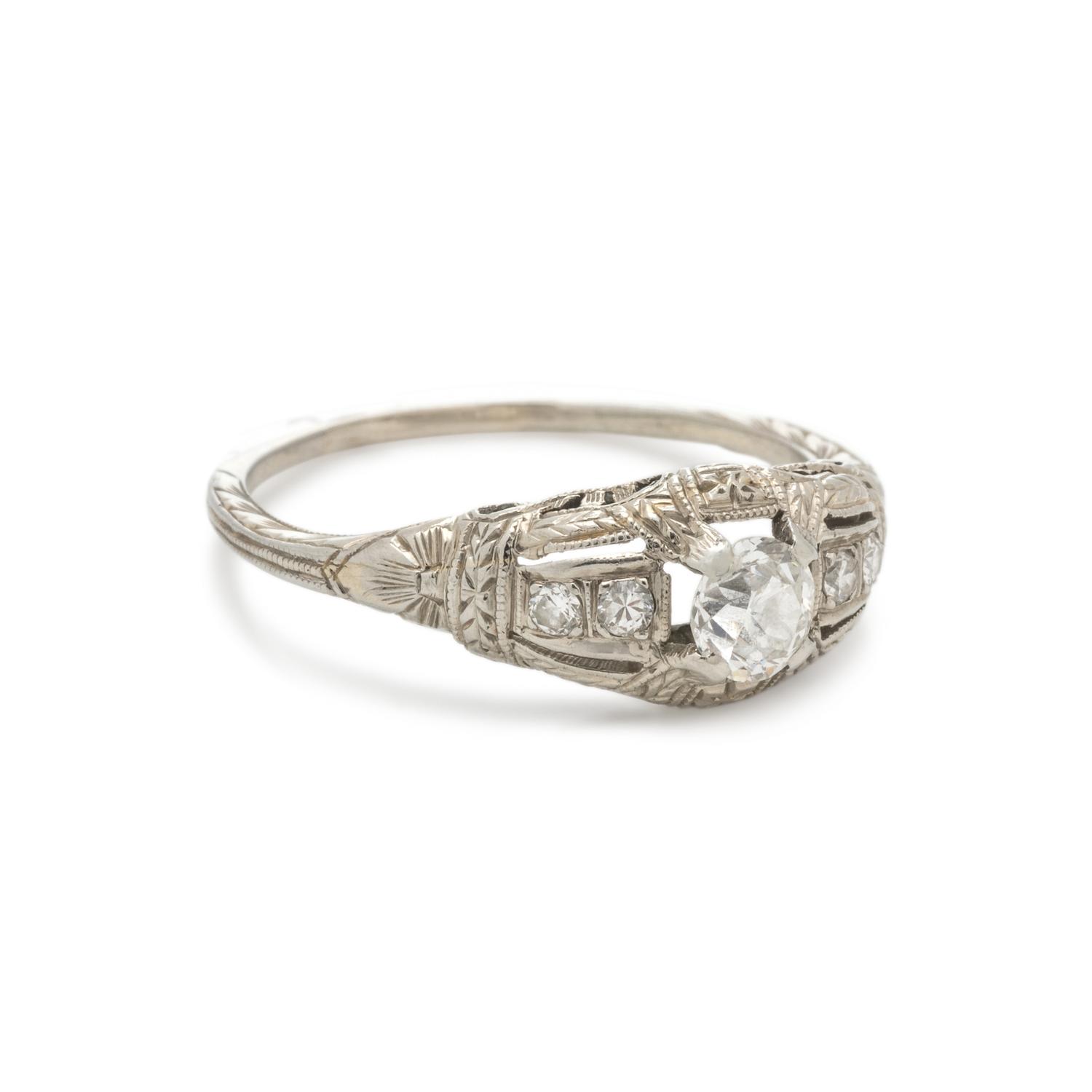 ART DECO, DIAMOND RING
