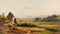 Pastoral Farm Scene