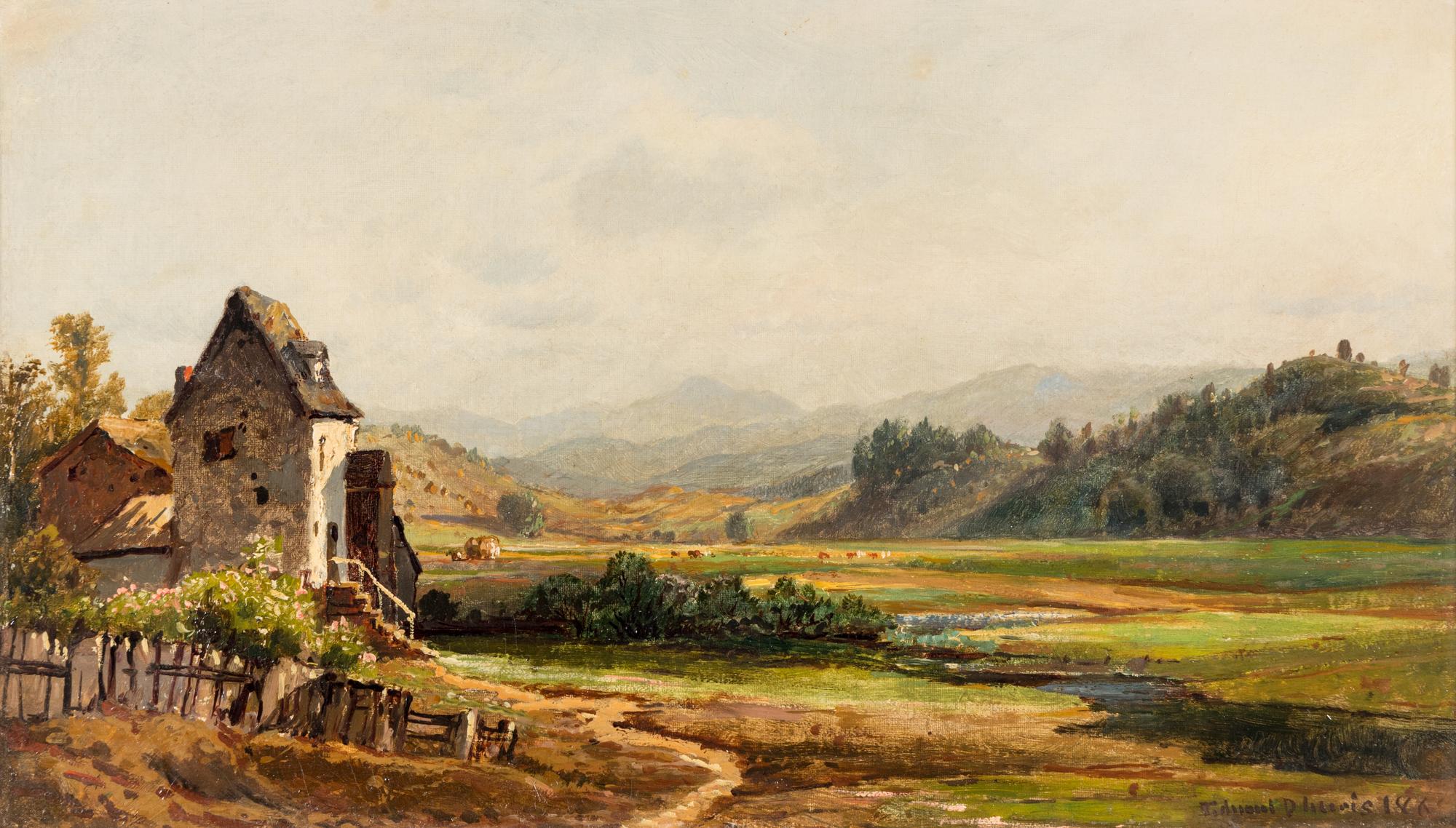 Pastoral Farm Scene