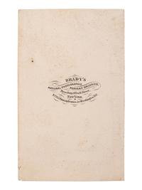 [ENSLAVEMENT & ABOLITION]. BRADY, Mathew, photographer. Autographed CDV of John Brooks Henderson (1826-1913), co-author of the 13th Amendment.