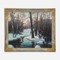 Edna Palmer Engelhardt (American, 1897–1991) Icy River; together with Tranquil Waters