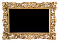 A Carved Giltwood Mirror Height 43 1/2 x width 30 1/2 inches. — LATE 18TH CENTURY