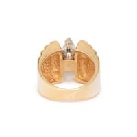 DIAMOND AND YELLOW GOLD RING