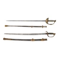 The US Model 1850 Staff & Field Officers Sword & the Model 1860 Staff & Field Officers Sword of Major, later General Gustavus Sniper - 101st NYV and later 185th NYV