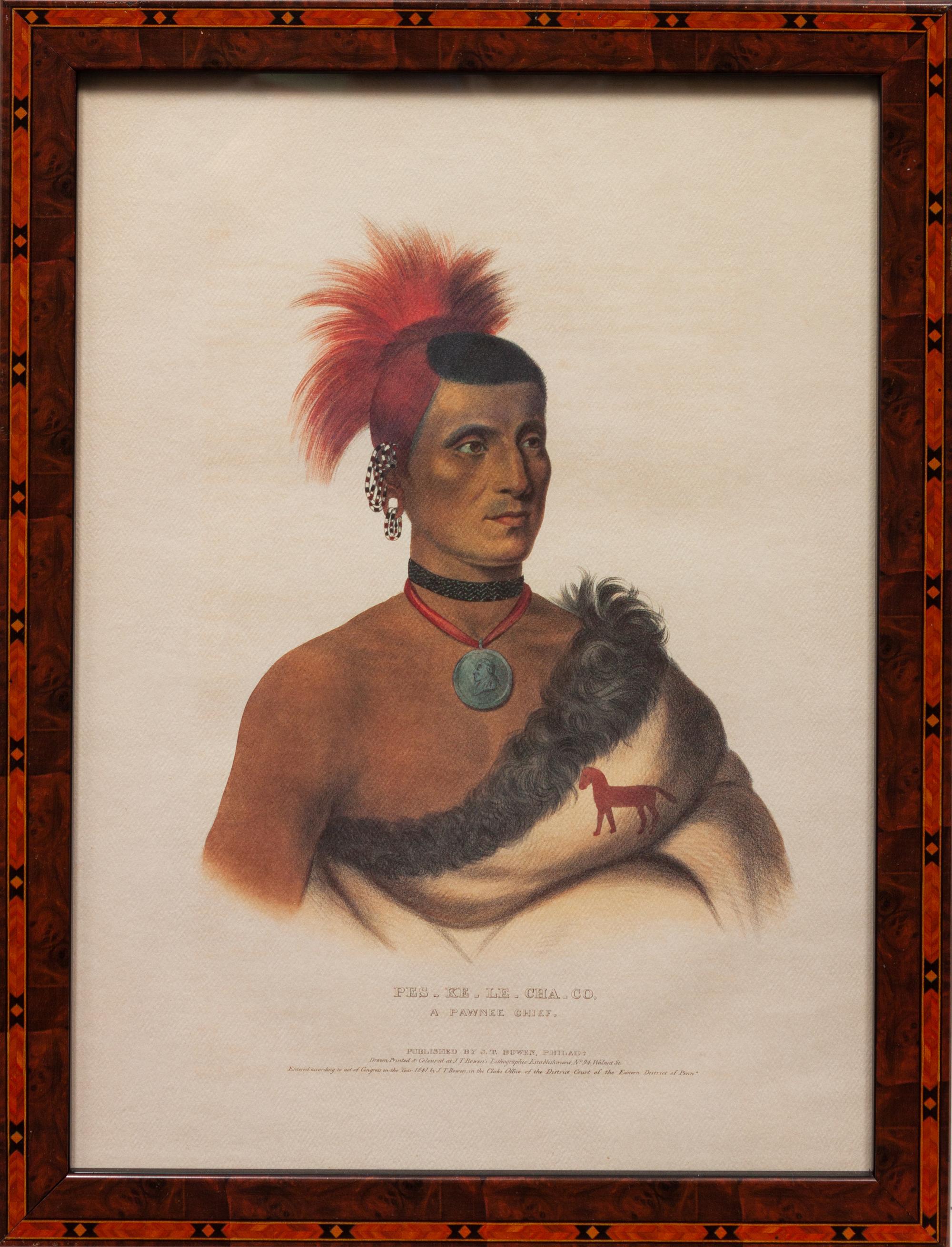Nine Portraits, from Indian Tribes of North America , 1836-1838