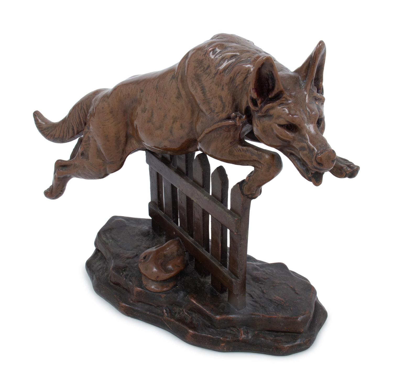 A Continental Bronze-Clad Figure