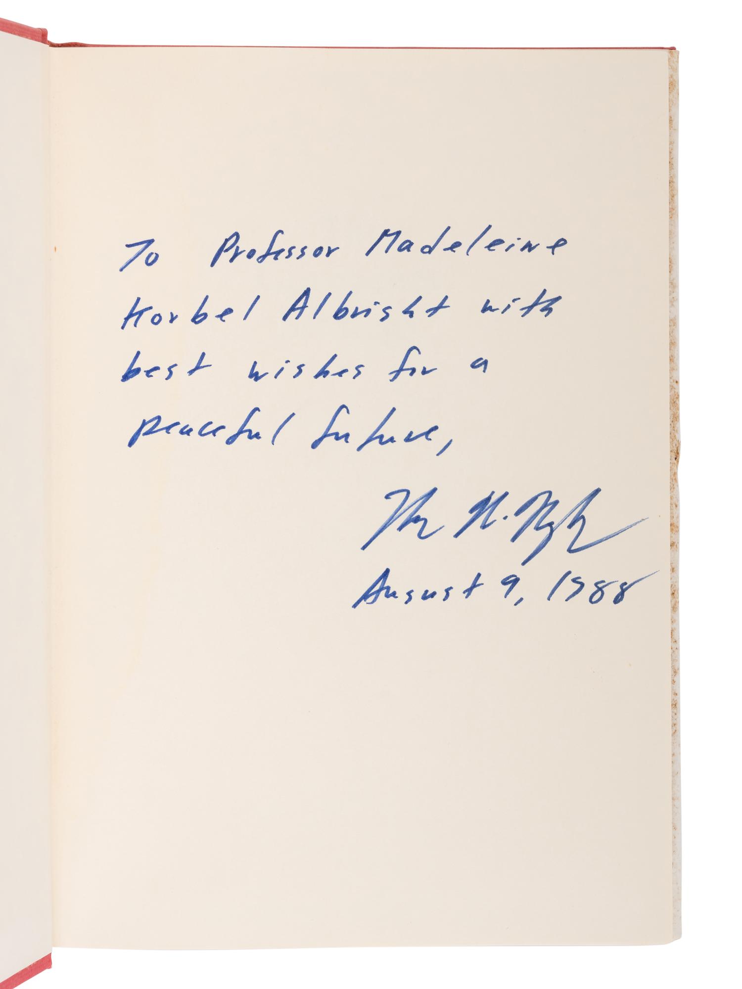 RUSSIAN LEADERS A group of 10 works, most FIRST EDITIONS, several INSCRIBED TO SECRETARY ALBRIGHT: