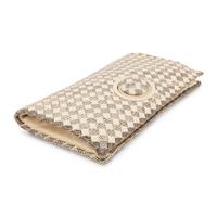 Bottega Veneta, Folded Clutch in Intrecciato Snakeskin & Leather