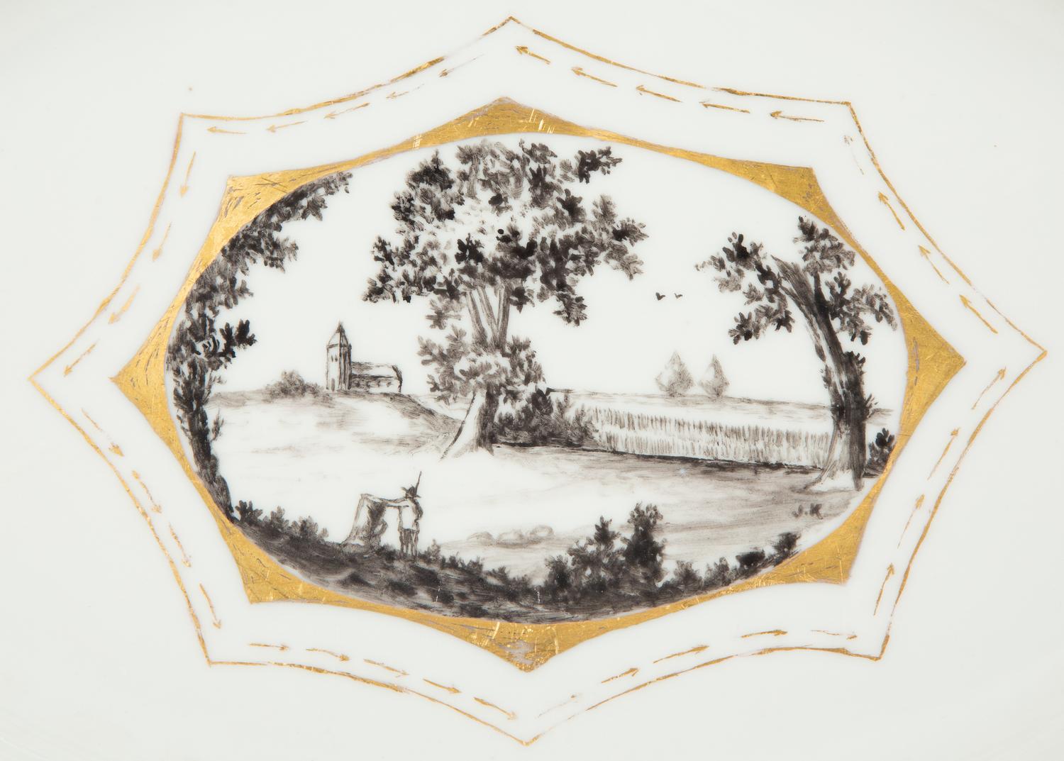 A French Porcelain Tureen and Platter
