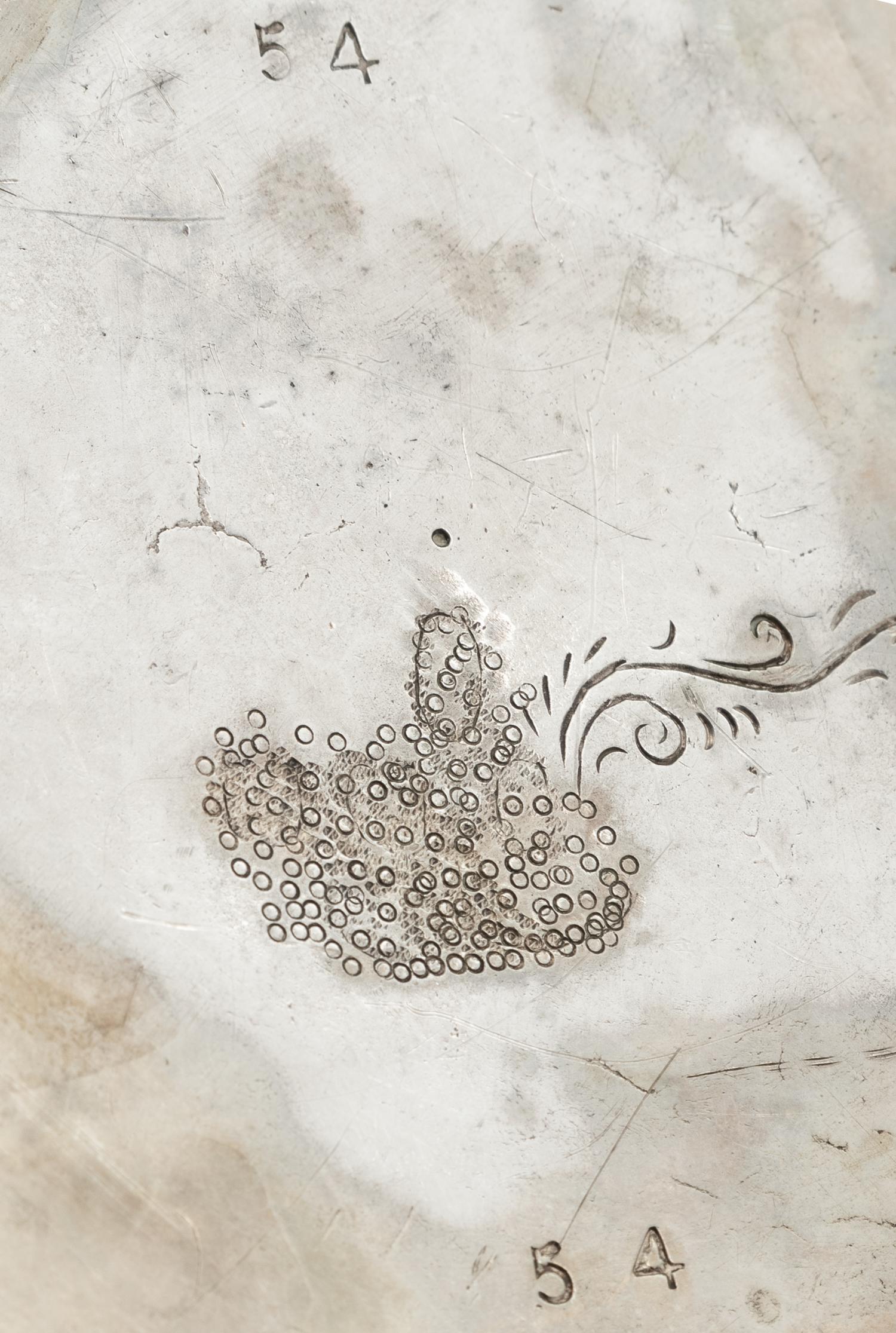 A Burmese Silver Repoussé Thabeik Bowl