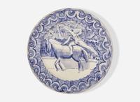 A Wedgwood Thérèse Lessore Decorated Queensware Plate, UK, circa 1924