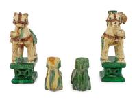 Four Chinese Glazed Pottery Articles — 19TH/20TH CENTURY