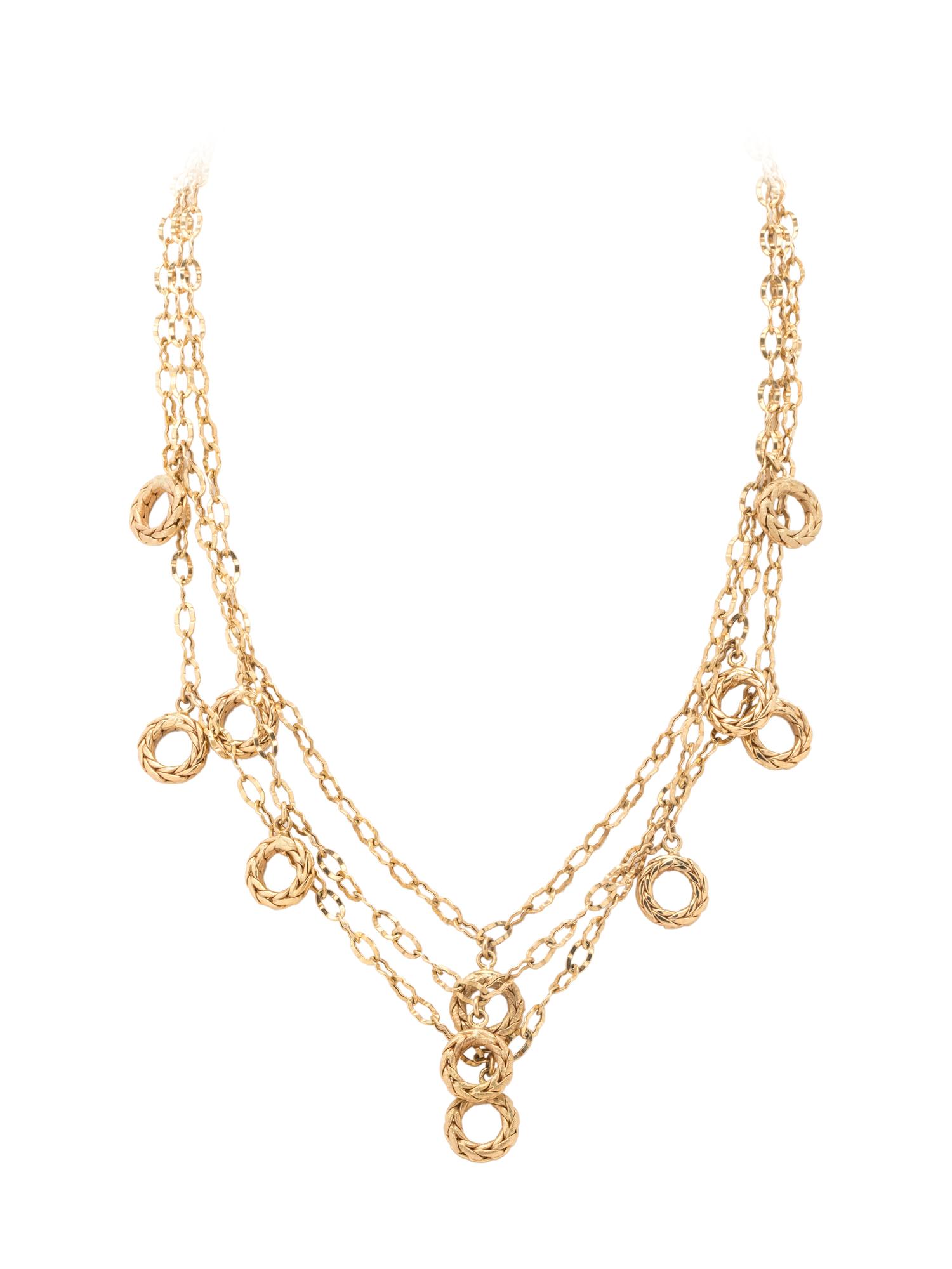 YELLOW GOLD NECKLACE