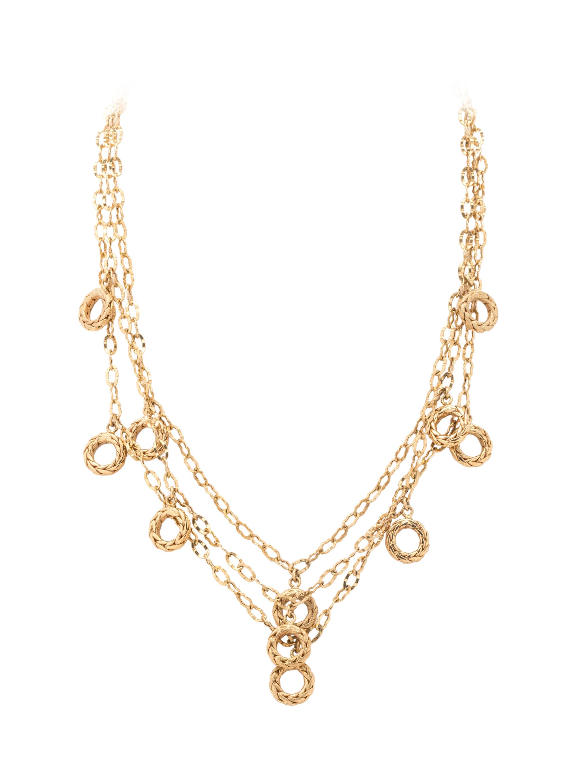 YELLOW GOLD NECKLACE