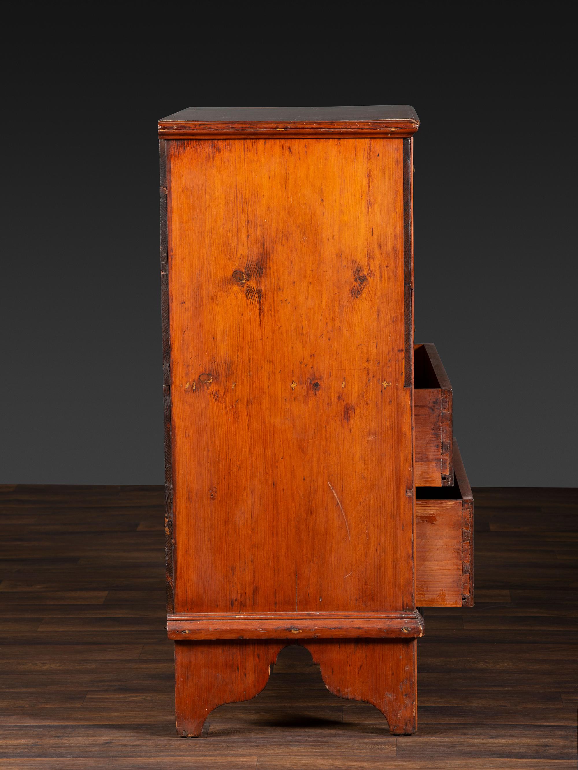 A William and Mary Pine Two-Drawer Blanket Chest