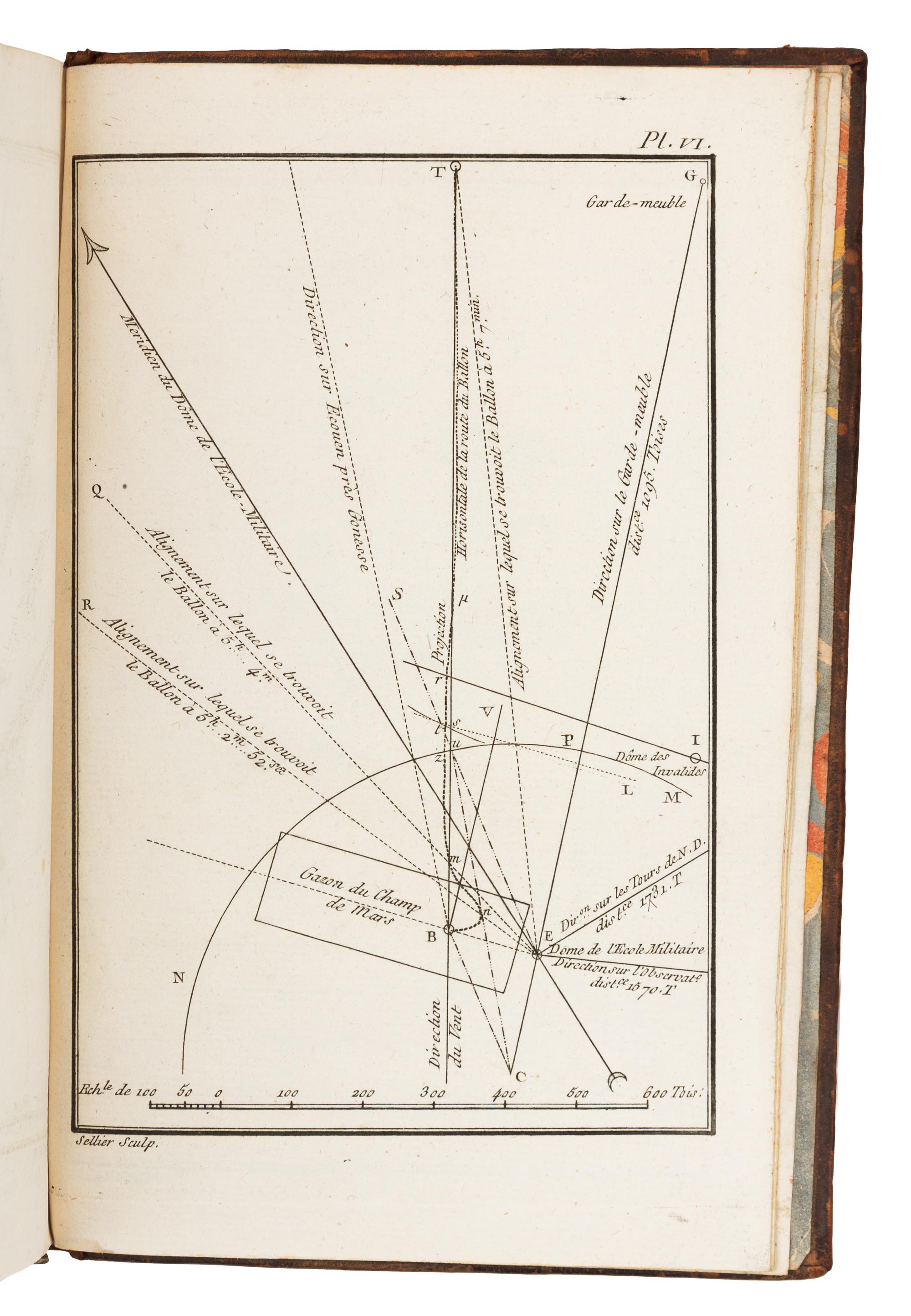 FAUJAS DE SAINT-FOND. Description des Experiences de la Machine Aerostatique de MM. de Montgolfier... Paris, 1783, 1784. FIRST EDITION.
