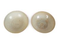 Two Chinese Qingbai Glazed Incised Porcelain Bowls — POSSIBLY SONG DYNASTY (960-1279)