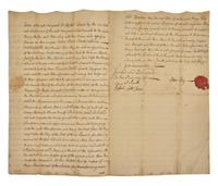 [Jay, John] Jay, John. Autograph Document, signed