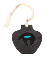 Dora Tse Pe (San Ildefonso, b. 1939) Blackware Ornament Height 3 1/2 inches