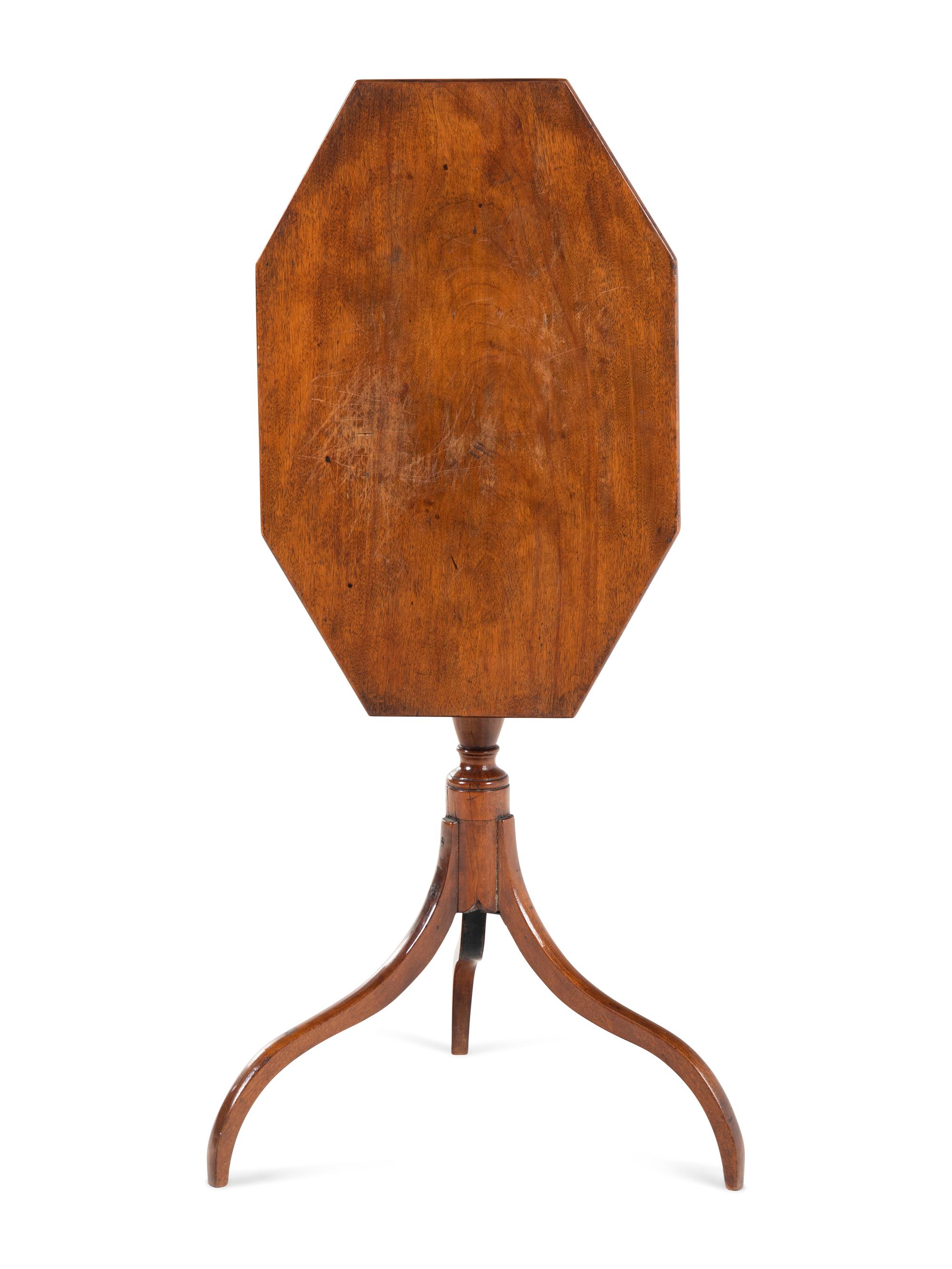 An English Mahogany Candle Stand