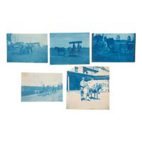 [SOUTHWEST - EARLY PHOTOGRAPHY]. A group of cyanotypes, albumens, and silver gelatin photographs taken in Arizona, New Mexico, Texas, and Mexico, comprising: