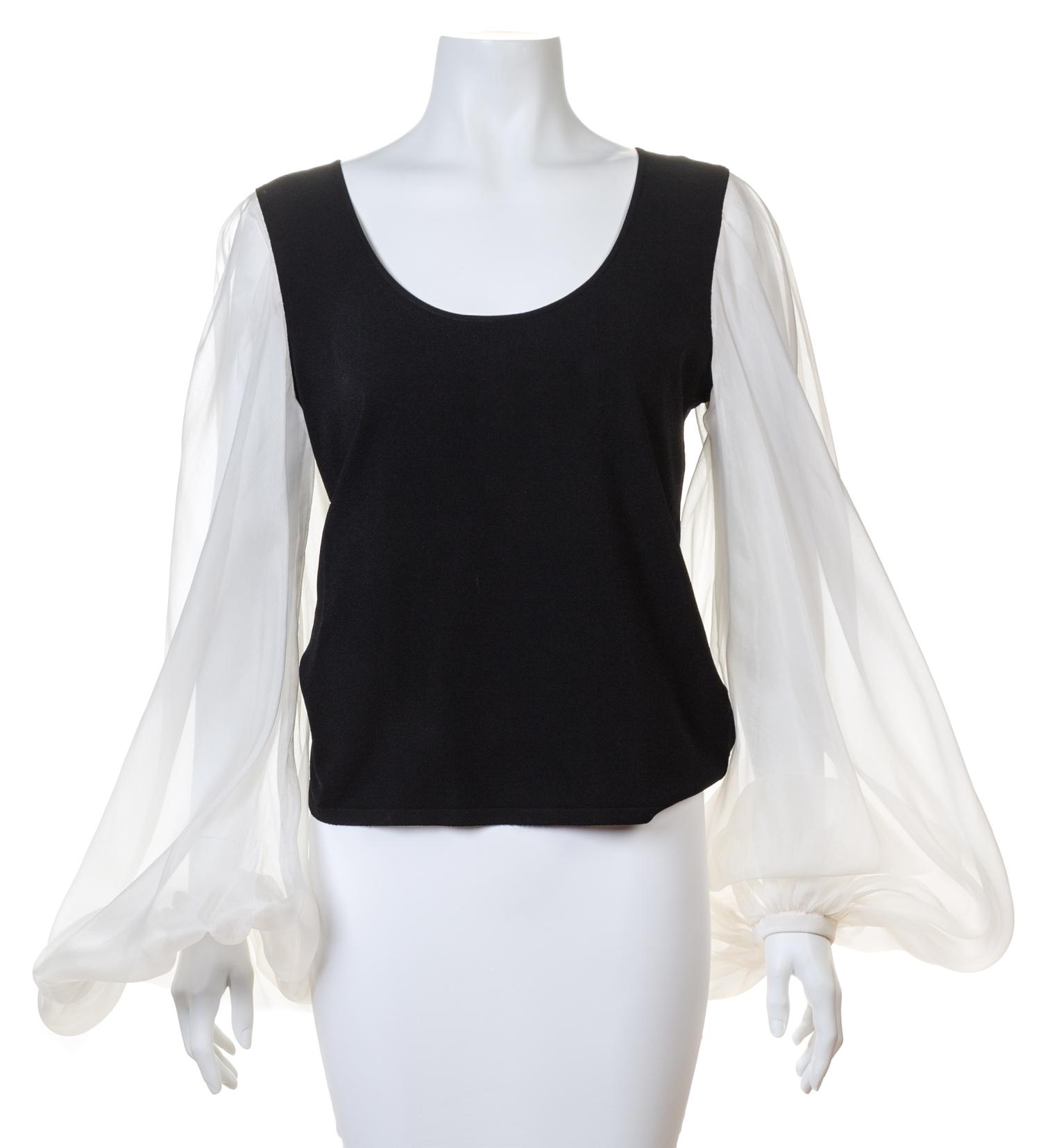 A Valentino Black Sweater, No size.