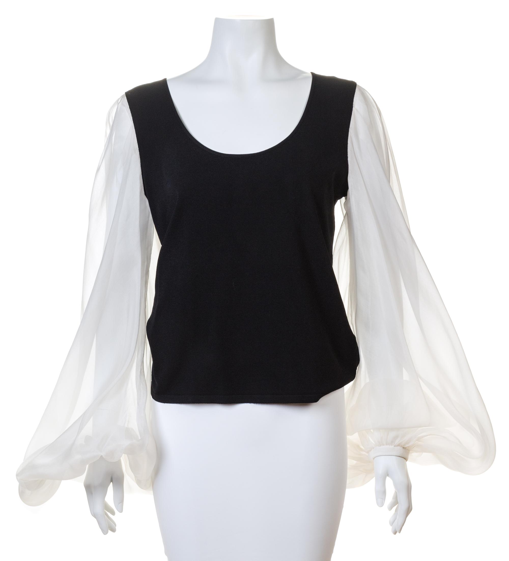 A Valentino Black Sweater, No size.