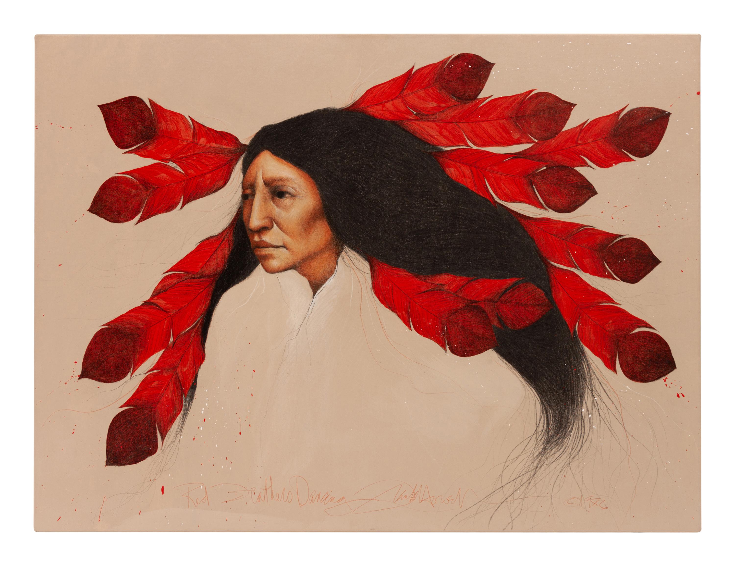 Red Feathers Dancing