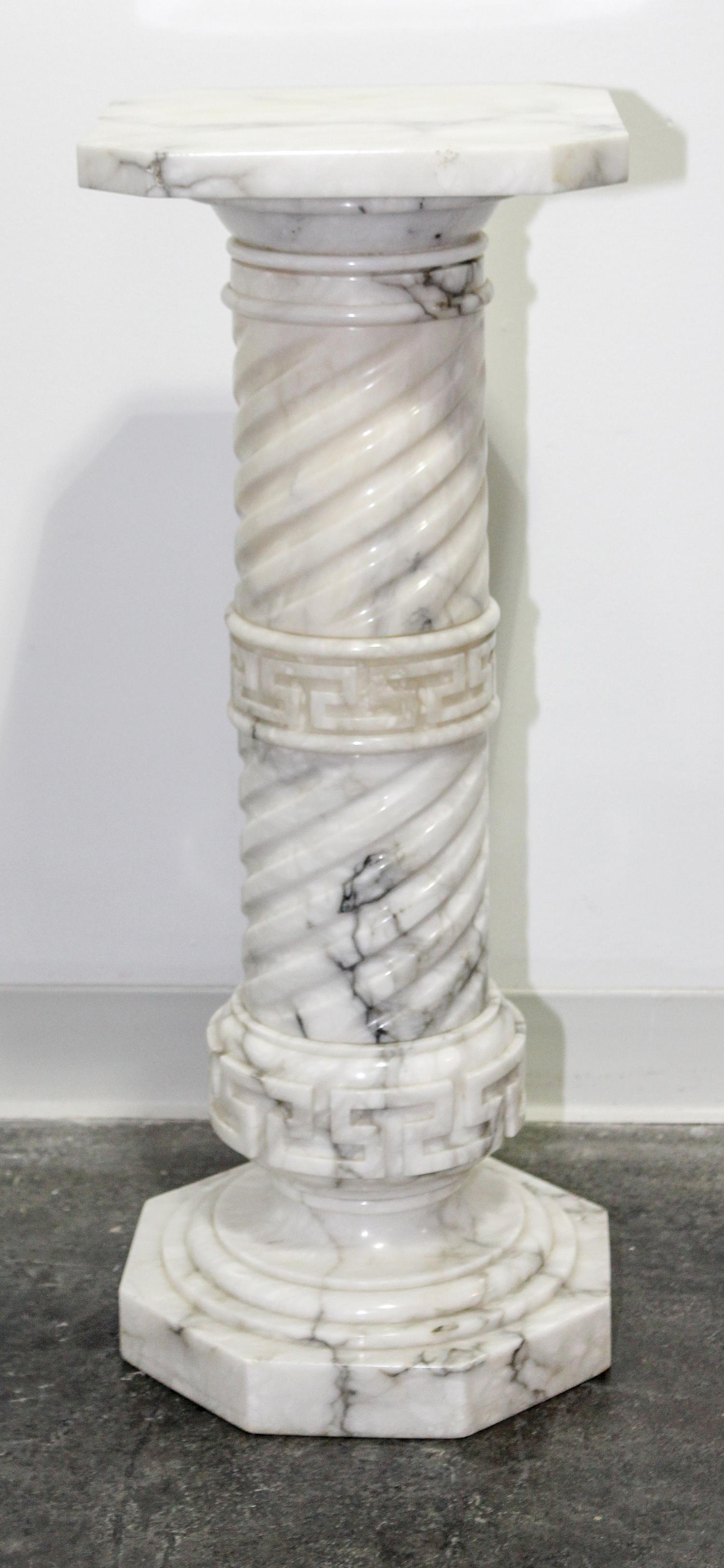A Continental Marble Pedestal — 19TH CENTURY