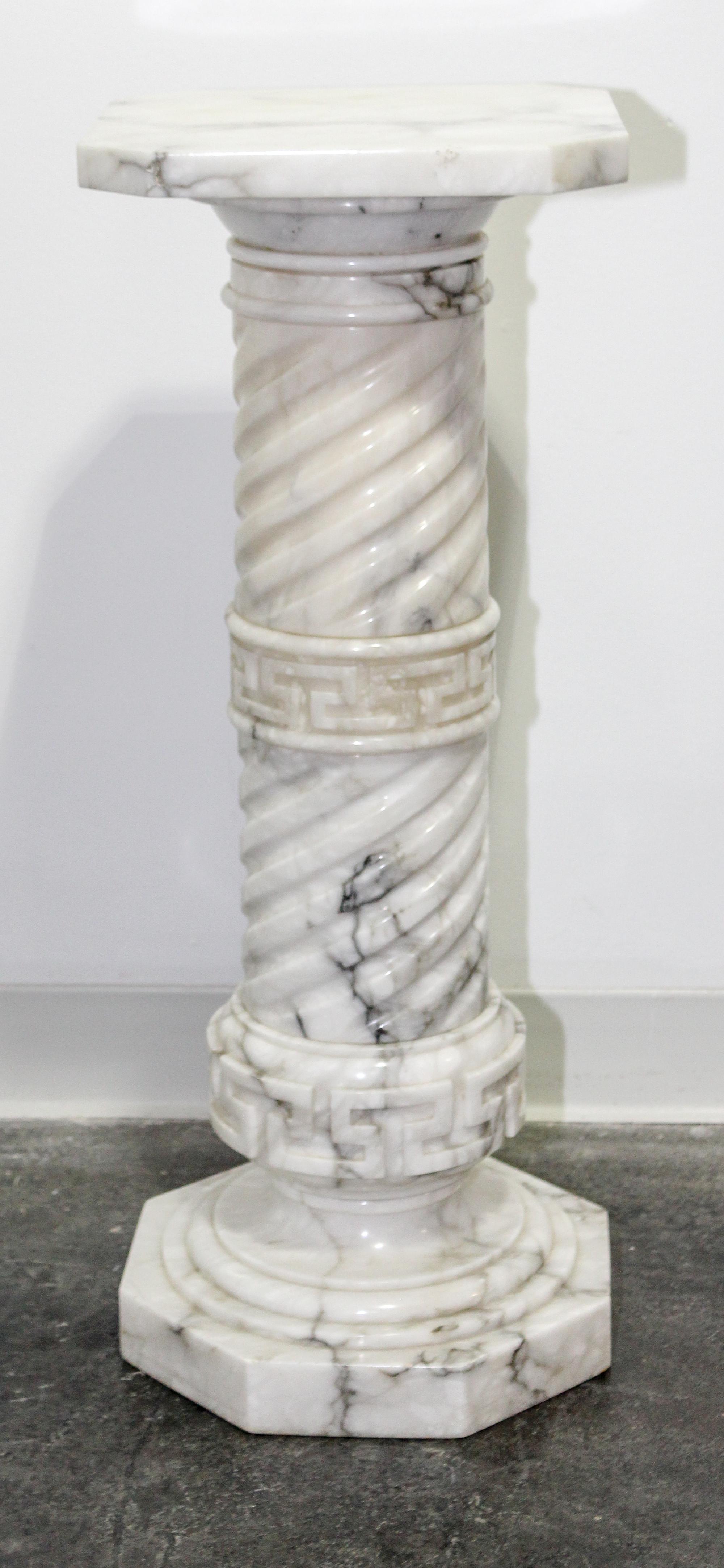 A Continental Marble Pedestal — 19TH CENTURY