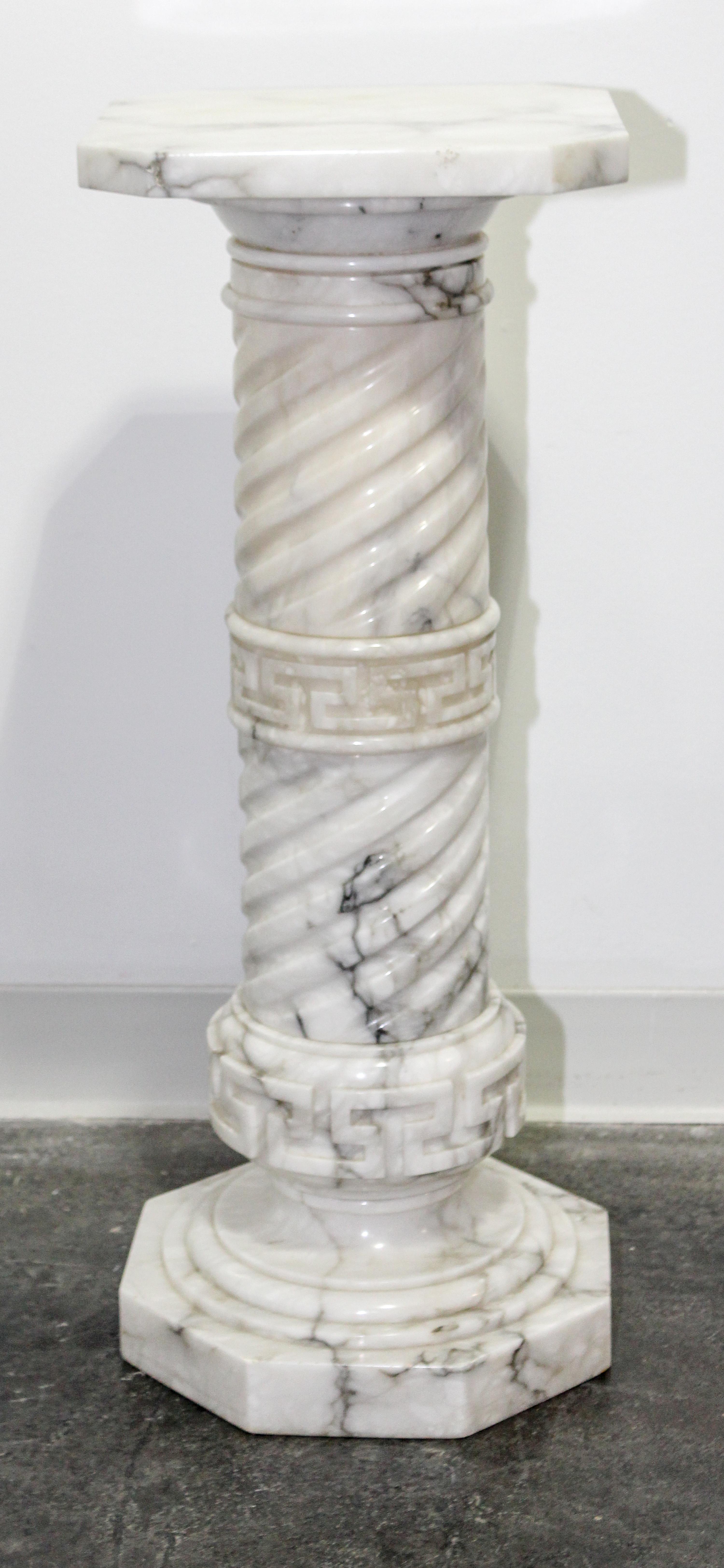 A Continental Marble Pedestal — 19TH CENTURY