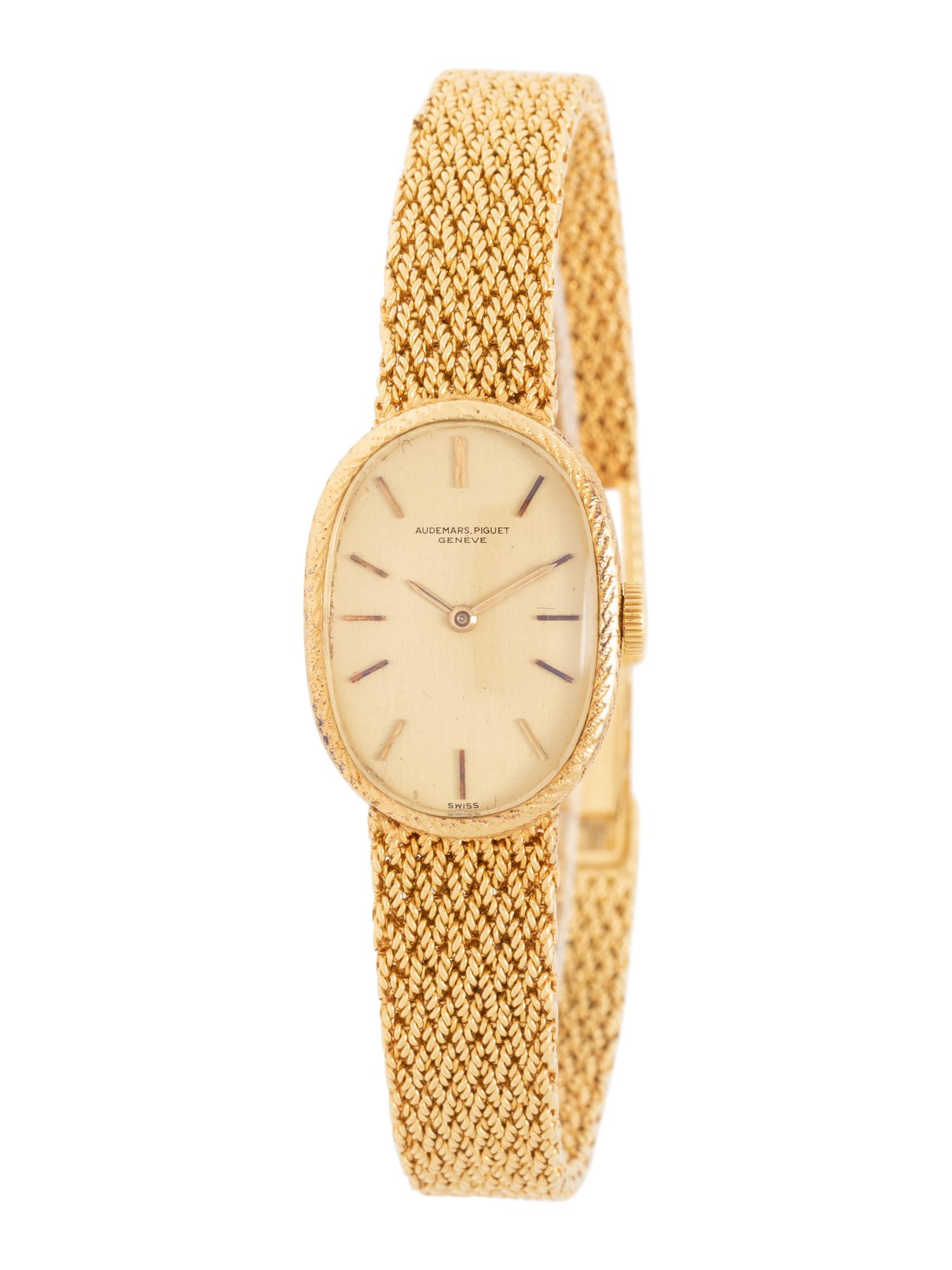 AUDEMARS PIGUET, 18K YELLOW GOLD WRISTWATCH
