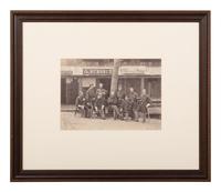 [CIVIL WAR - BURNSIDE, Ambrose (1824-1881)]. [GARDNER, Alexander (1821-1882), attrib.]. Photograph of Colonel Ambrose Burnside and Staff of 1st Rhode Island Infantry, 1861.