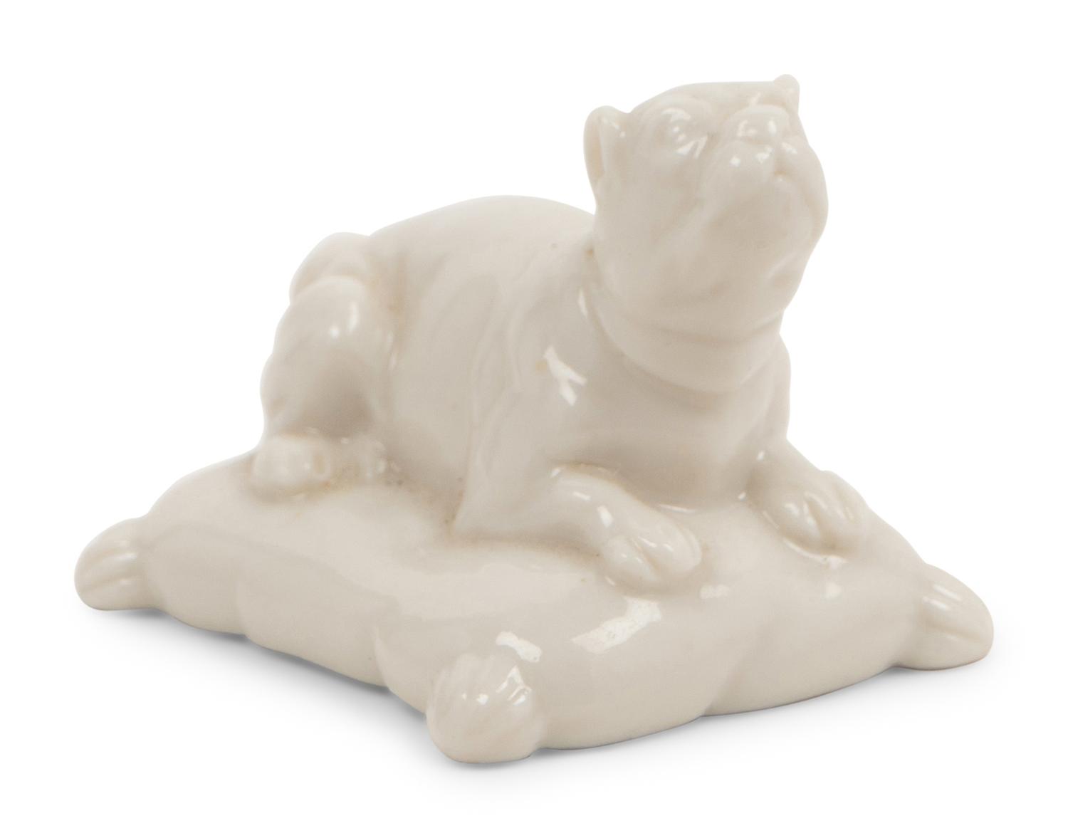 A Group of Seven White Porcelain Articles