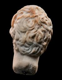 A Roman Marble Portrait Head of a Bearded Man