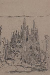 Colin Campbell Cooper, (American, 1856-1937), Church
