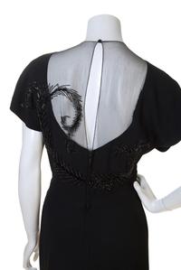 A Gilbert Adrian Black Cocktail Dress, No size.