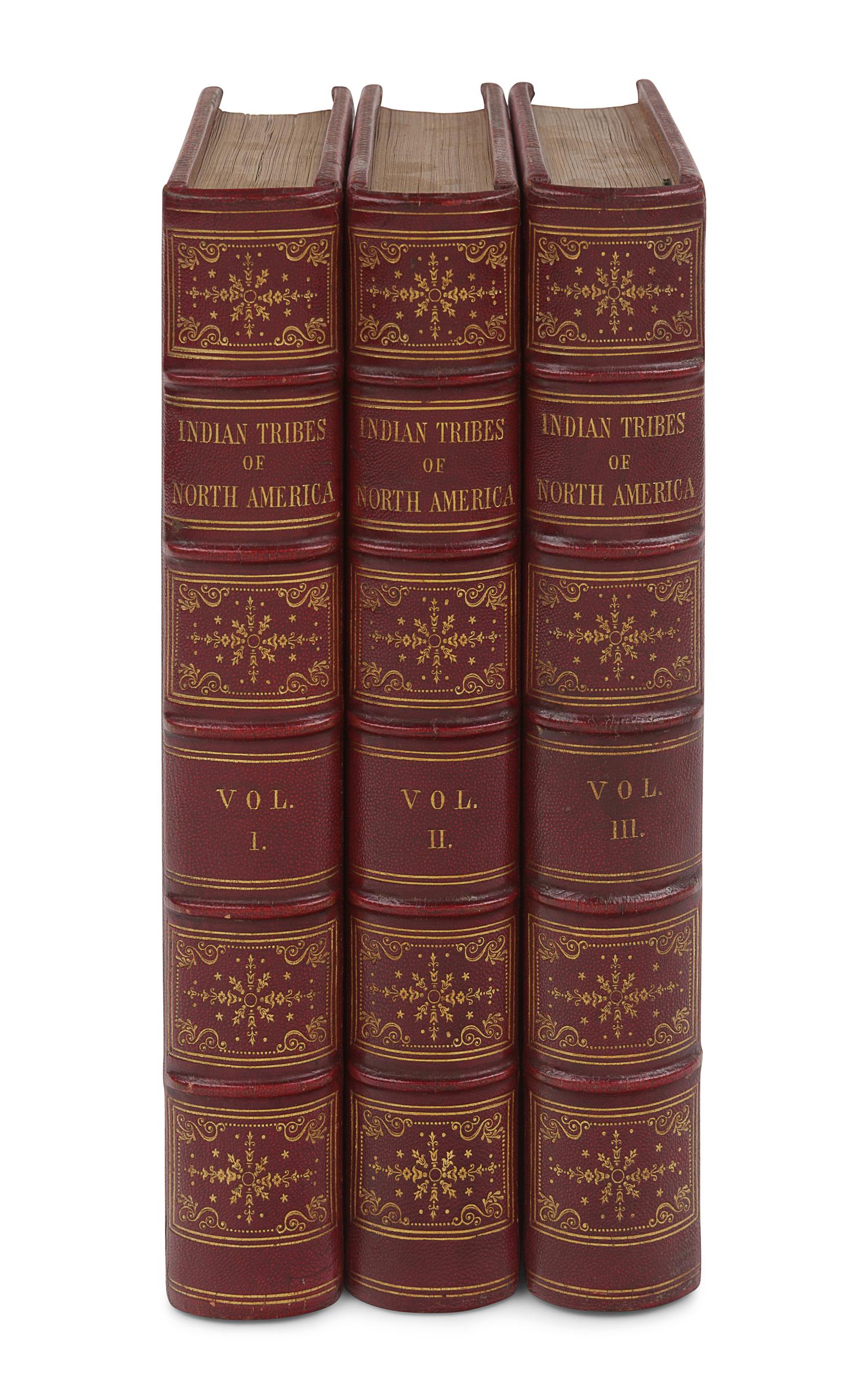 McKENNEY, Thomas L. (1785-1859) -- HALL, James (1793-1868). History of the Indian Tribes of North America. Philadelphia: D. Rice and A.N. Hart, 1855.