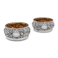 A Pair of American Silver Bottle Coasters