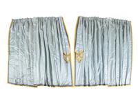 Two Sets of Silk Window Drapes and Valances by Jonas New York