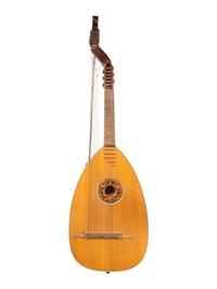 A German Mahogany 10-String Lute Guitar