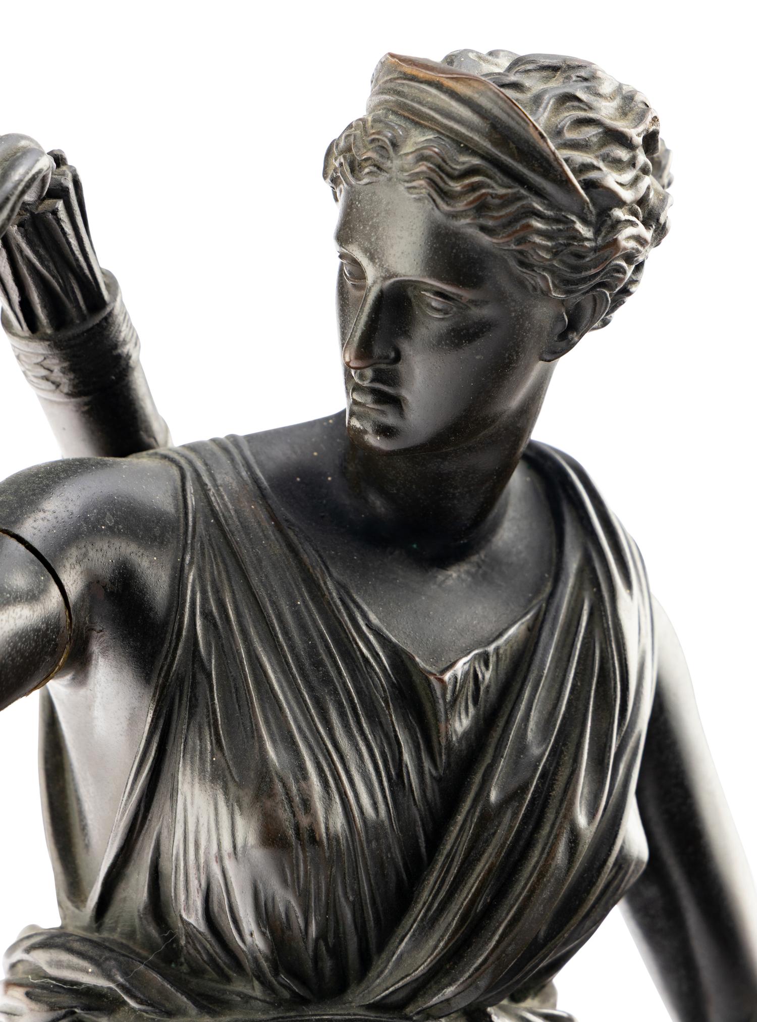 A French Bronze Figure of Diana of Versailles