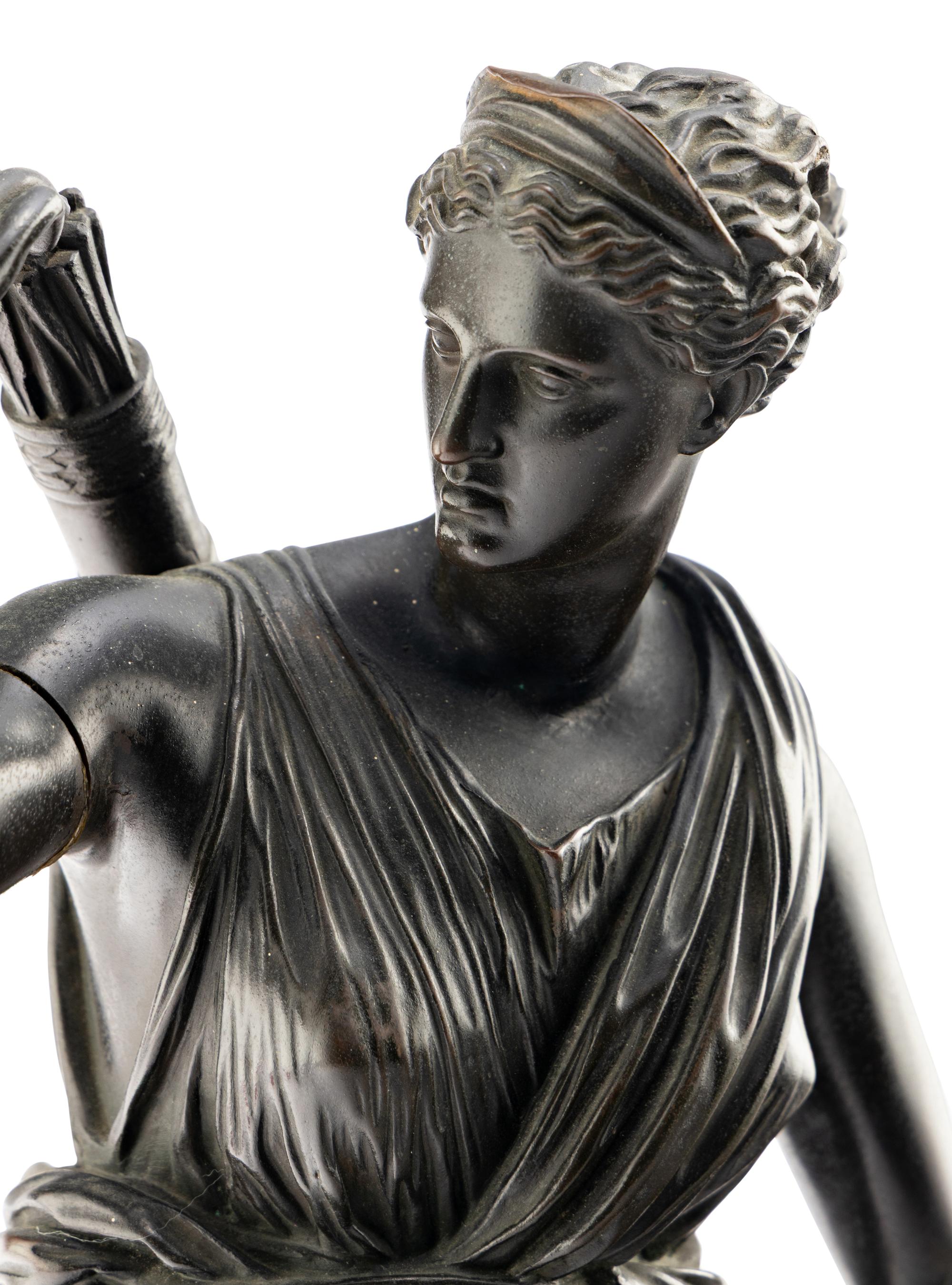 A French Bronze Figure of Diana of Versailles