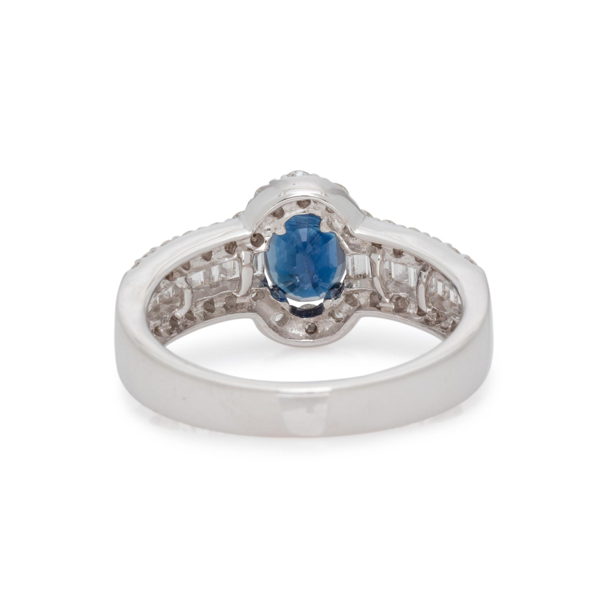SAPPHIRE AND DIAMOND RING