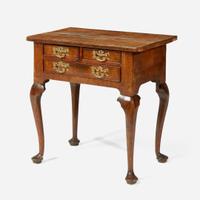 A Queen Anne inlaid and veneered walnut dressing table circa 1730