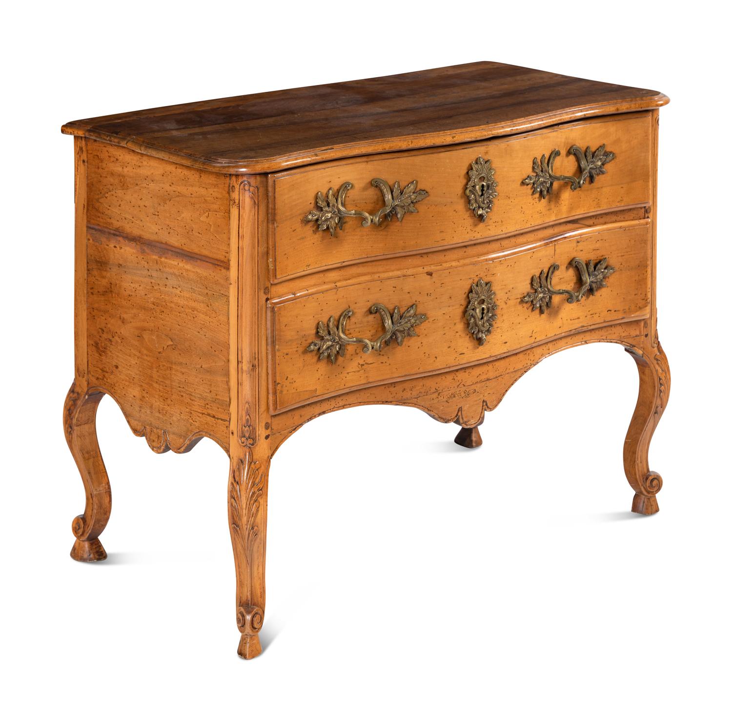 A Louis XV Fruitwood Commode