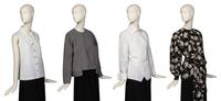 Four Designer Tops by Chanel, Geoffrey Beene, Gianfranco Ferré, and Adele Simpson