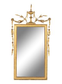 A George III Carved Giltwood Mirror