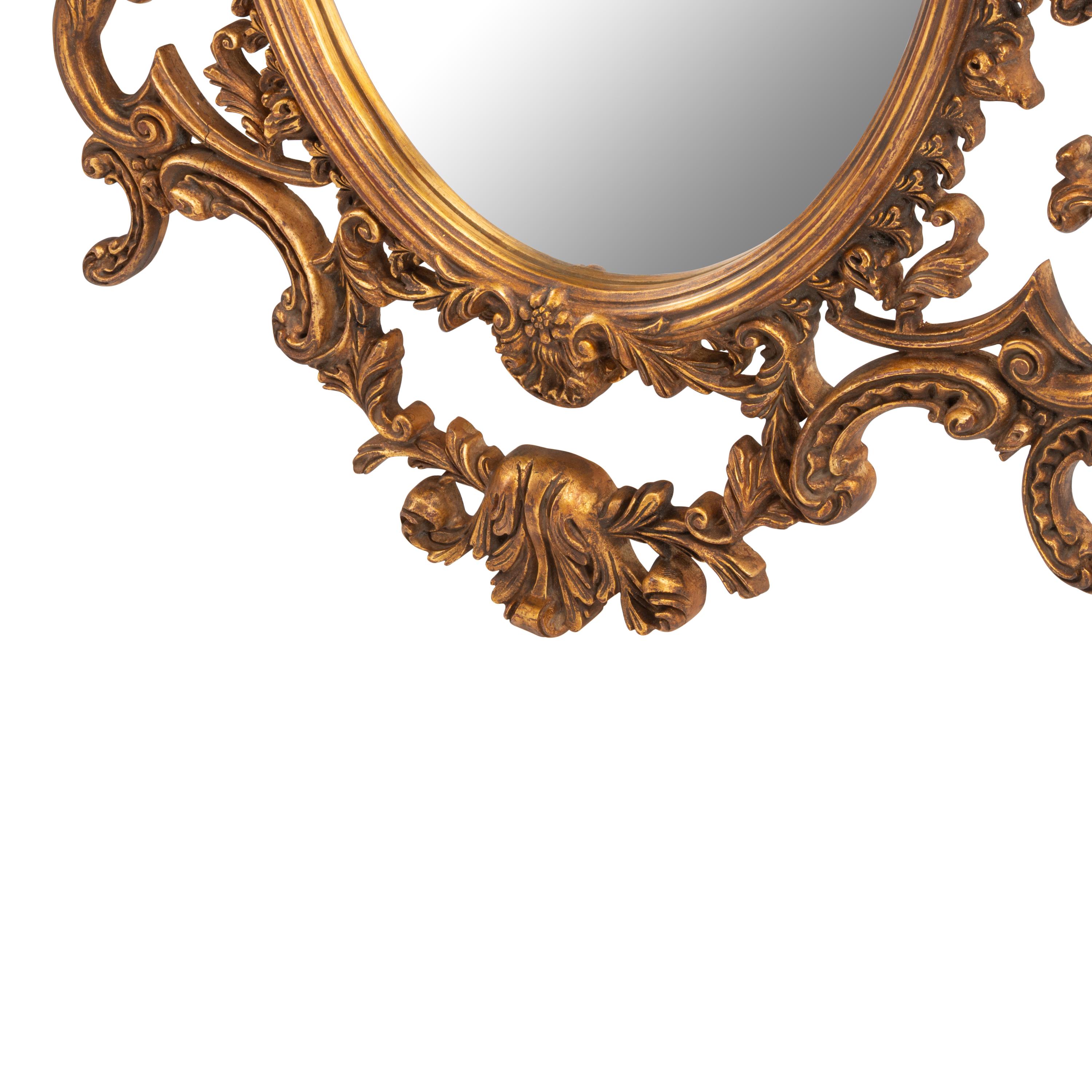 A Pair of Italian Carved Wood and Chinoiserie Decorated Mirrors